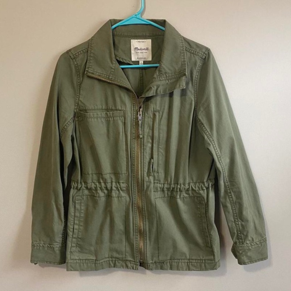 Madewell dispatch jacket olive green